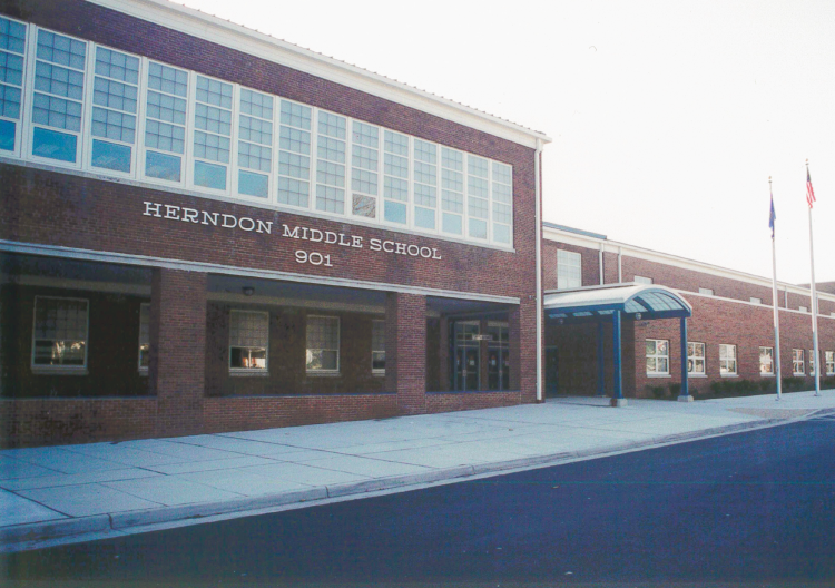 Herndon Middle School, built by V. F. Pavone Construction